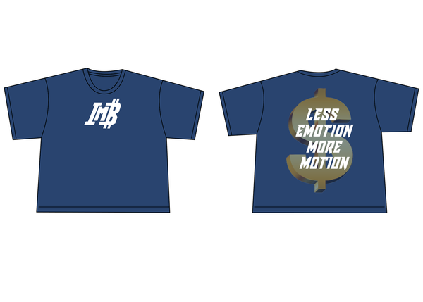More Motion Graphic Tee Navy Blue
